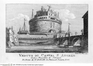 Nuova raccolta delle principali vedute antiche, e moderne dell'alma città di Roma e sue vicinanze / incise a bullino da Achille Parboni l'anno 1824 Roma, Giacomo Antonelli, letztes Jahr im Buch: 1829 - ca. 1830Sant'Angelo - Nuova raccolta delle principali vedute antiche ...