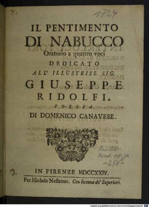 Il pentimento di Nabucco