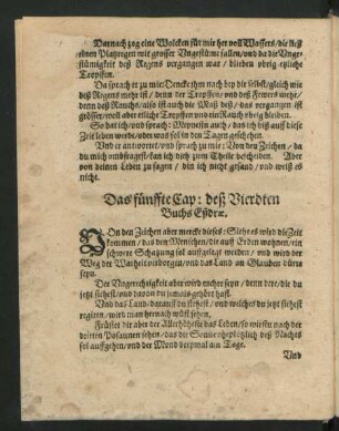 Das fünffte Cap: deß Vierdten Buchs Eßdrae.