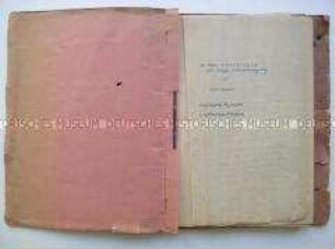 Manuskript der Lebenserinnerungen von Otto Buchwitz