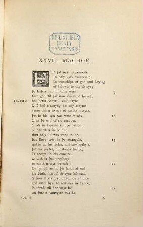 Legends of the saints in the Scottish dialect of the fourteenth century, 2. Completion of the text