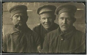 Erster Weltkrieg - "Aus den Stellungskriegen in den Vogesen". Russische Kriegsgefangene im Betonwerk Schirmeck, Département Bas-Rhin