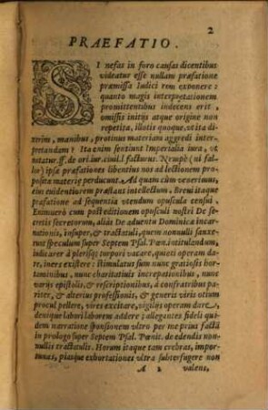 Sermonvm Dominicalivm, Ex Epistolis, Et Evangeliis Totivs Anni. Pars ... : ex quorum lectione non modo verbi Dei Praedicatores, verumetiam Sacrae Theologiae ; & Sacrorum Canonum professores ; animarumque Curae Praepositi admirabilem utilitatem sibi, & aliis proferent, & Spiritualem profectum sentinent, [3]. Pars Quadragesimalis