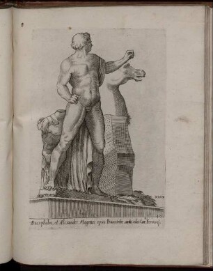XXXX. Bucepbalus, et Alexander Magnus opus Praxitelis, ante edes Car. Ferrery.