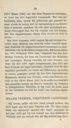 Willem Verbeek, veertiende landvoogd