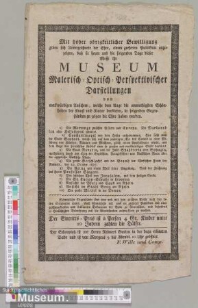 Museum Malerisch-Optisch-Perspectivischer Darstellungen