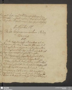 II. Abschnitt. Von der bergmännischen Orientirung
