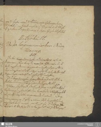 II. Abschnitt. Von der bergmännischen Orientirung