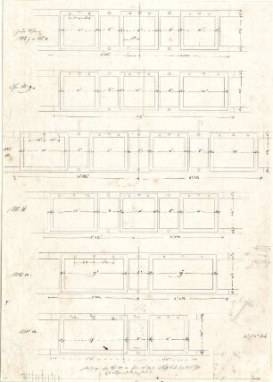 Gärtner, Friedrich von; München, Ludwigstr.; Staatsbibliothek - Leitungen zum Ofen (Details)
