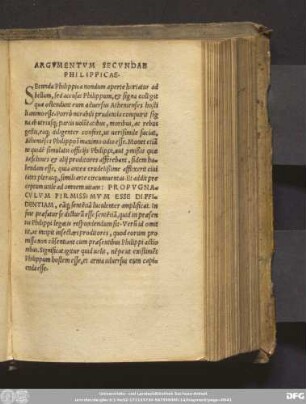 Argumentum Secundae Philippicae.