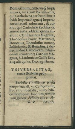 Universalitas, tertia Ecclesiae proprietas