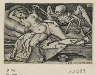 Tod und die schlafende Frau