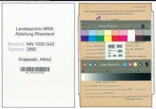 Entnazifizierung Alfred Krajewski , geb. 28.08.1893 (Arbeiter)