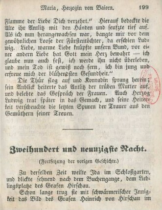 Zweihundert und neunzigste Nacht