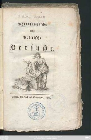 Philosophische und Politische Versuche
