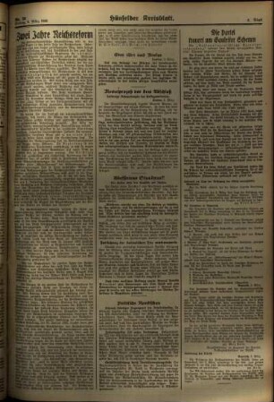 Zweite Ausgabe vom Freitag, den 08. März 1935.