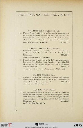 Dienstag, nachmittags 3 ½ Uhr (Nr. 100-238)
