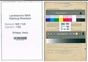 Entnazifizierung Hans Schepp , geb. 21.02.1910 (Polizist)
