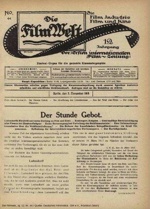 Der Stunde Gebot