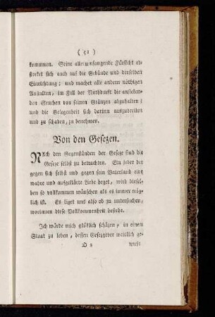 Von den Gesezen.