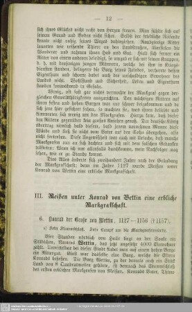 III. Meißen unter Konrad von Wettin eine erbliche Markgrafschaft