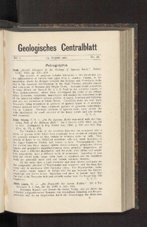15. August 1901. No. 16.
