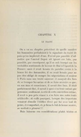 Chapitre X. Le traité
