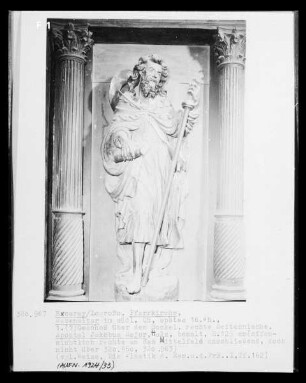 Nebenaltar, 1. Obergeschoss, Detail: Jakobus Major