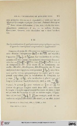 § 14: Sur la vocalisation de quelques noms géographiques syriens, d’après les inscriptions assyriennes et égyptiennes