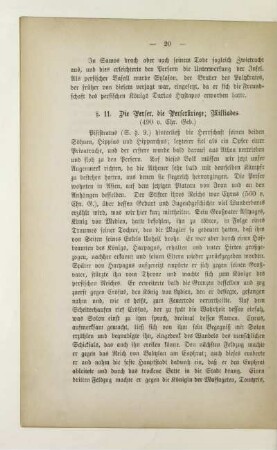 § 11. Die Perser, die Perserkriege; Miltiades (490 v. Chr. Geb.)