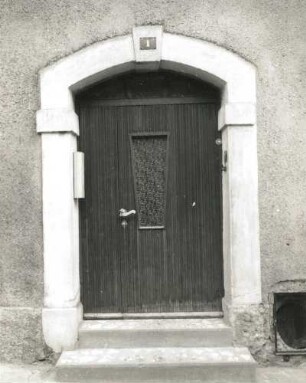 Marienberg, Baderstraße 1. Wohnhaus. Hauseingang