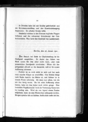Berlin, den 27. Januar 1901