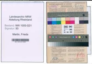 Entnazifizierung Frieda Martin , geb. 19.08.1894 (Gastwirtin)