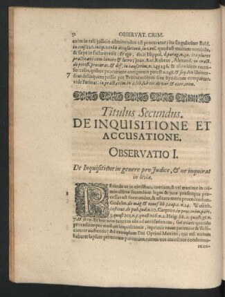 Titulus Secundus. De Inquisitione Et Accusatione.