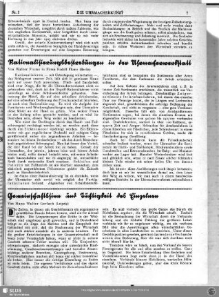 Gemeinschaftssinn und Tüchtigkeit des Einzelnen