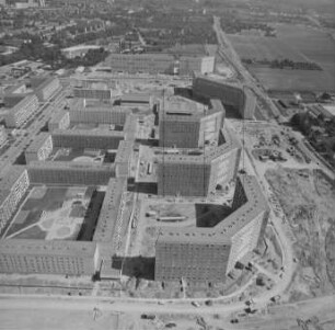 Neubaugebiet in Erfurt-Berliner Platz : Blickrichtung Südosten