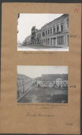 Straßenbild aus dem eroberten Belgrad
