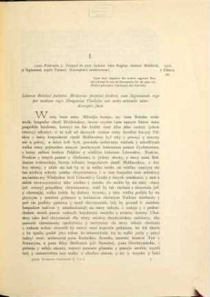 Documente privitóre la istoria românilor : culese de Eudoxin de Hurmuzaki ; culese, adnotate şi publicate de Nic. Densuşianu, Supl.II,1