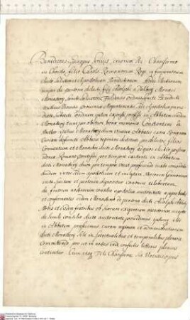 Papst Benedikt XIII. empfiehlt dem römischen König und erwählten Kaiser, Karl [VI.], Adolf von Dalberg, Mönch [und Abt] von Fulda. Adolf ist nach ...