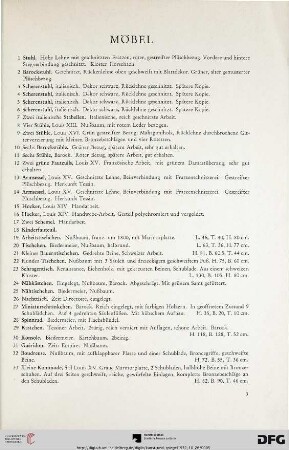 Möbel (Nr. 1-131)
