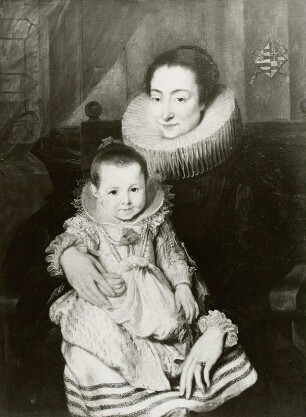 Bildnis der Marie Clarisse, Frau des Jan Woverius mit ihrem Kinde