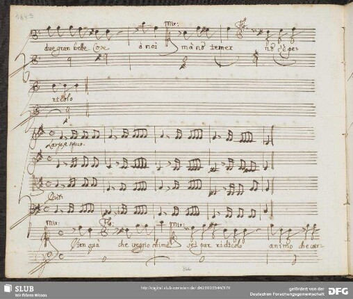 Recitativo: Vien qua