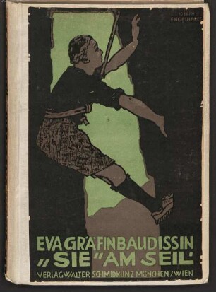 Nachlass von Eva Gräfin von Baudissin (1869-1943) – BSB Baudissiniana. A,1,1, Eva Gräfin von Baudissin (1869-1943) Nachlass: Sie am Seil – BSB Baudissiniana A.I.1.