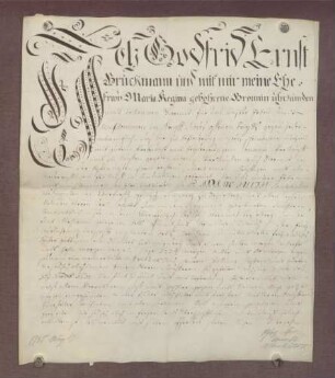 Gottfried Ernst Bruckmann verkauft sein freiadliges Rittergut zu Plankstadt um 7.000 Gulden an das Jesuiten-Kolleg zu Heidelberg.