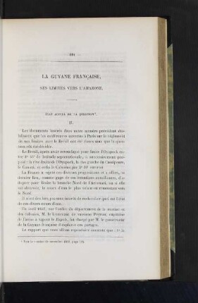 La Guyane Francaise