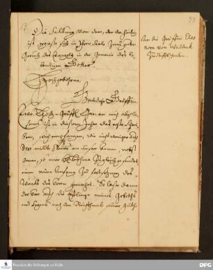 Brief von August Hermann Francke an Eleonore Catharina v. Waldeck.