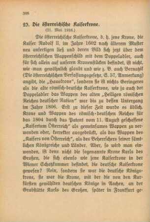 23. Die österreichische Kaiserkrone.