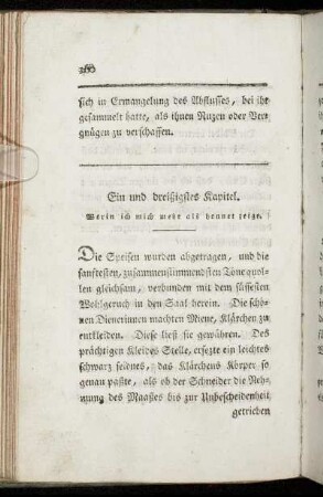 Ein und dreißigstes Kapitel. Worin ich mich mehr als honnet zeige.