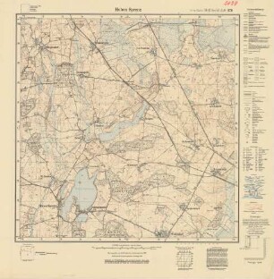 2039 (alte Nr.: 670) Hohen Sprenz, Meßtischblatt (4cm - Karte)