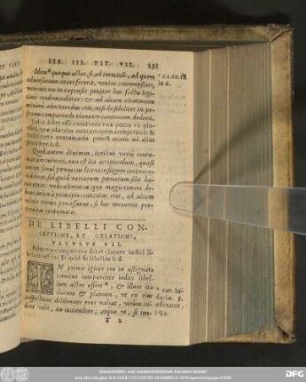 De Libelli Conceptione, Et Oblatione, Titulus VII.